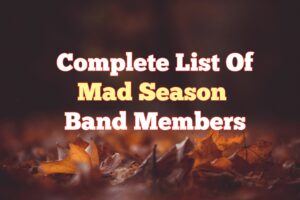 Mad Season Band Members