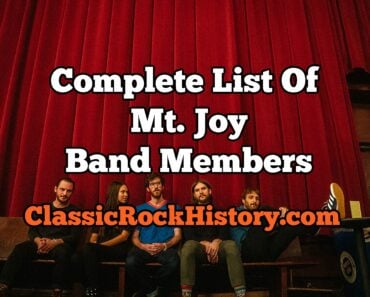 Complete List Of Mt. Joy Band Members
